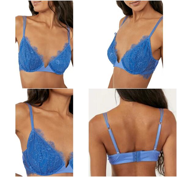 FREE PEOPLE Allure underwire lace classic bra in honey bee Size 34B NEW - Picture 4 of 6